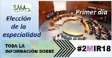 Distribución de plazas MIR año 2018 adjudicadas el primer día de elección 2MIR18