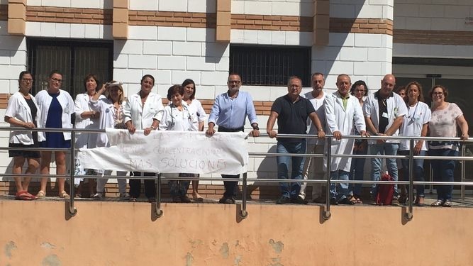 Una de las protestas realizadas por los facultativos en la provincia en agosto protesag