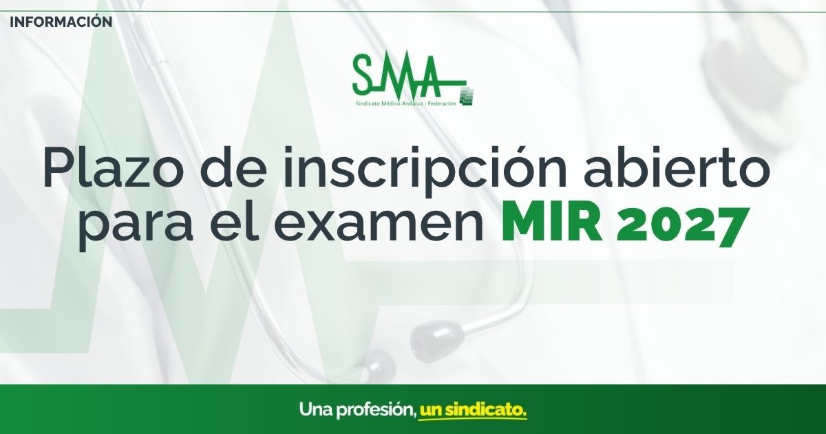 Abierto el plazo de inscripción para el examen MIR 2027