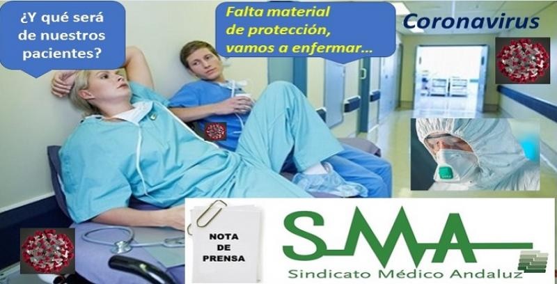 El malestar crece entre los facultativos andaluces por la falta de equipos de protección cpfecov